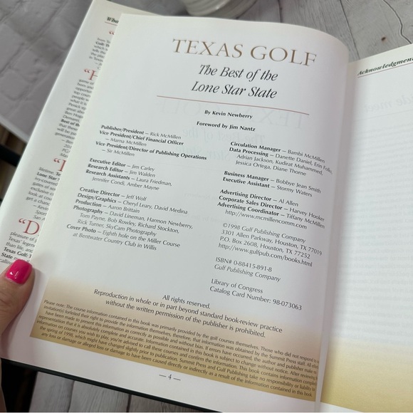 vintage 1998 texas Golf the best of the lone star state hardcover Book - Picture 6 of 9